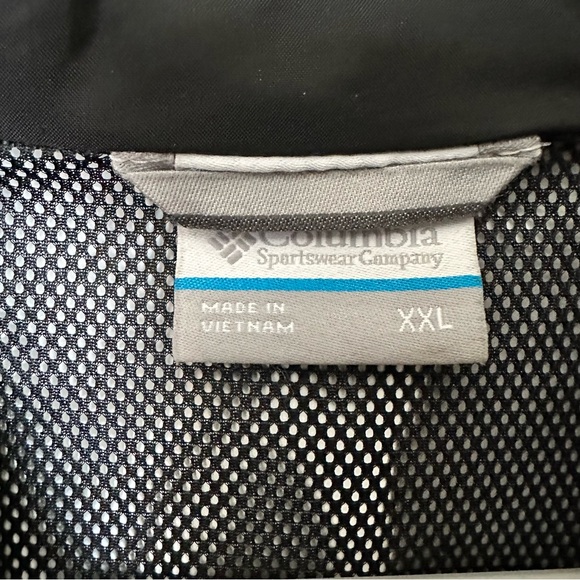 Columbia Waterproof Windbreaker Black Size XXL - Picture 7 of 10